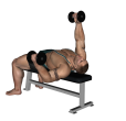 Flye - Flat Bench Dumbbell Feet Up